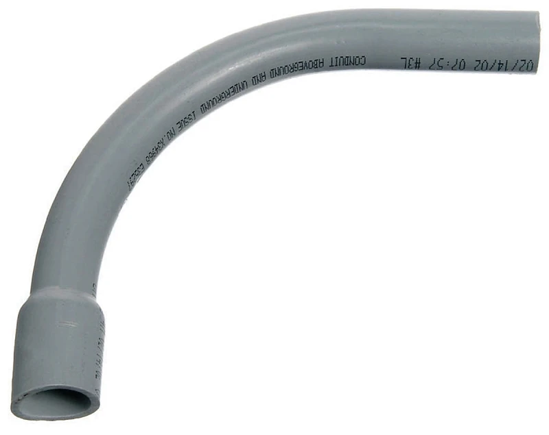 90 Degree Schedule 40 Pvc Elbow, Belled End, 2" X 24-inch Radius