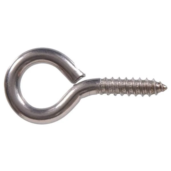 Stainless Steel Large Eye Screw Eye Bolt, 2-3/16"