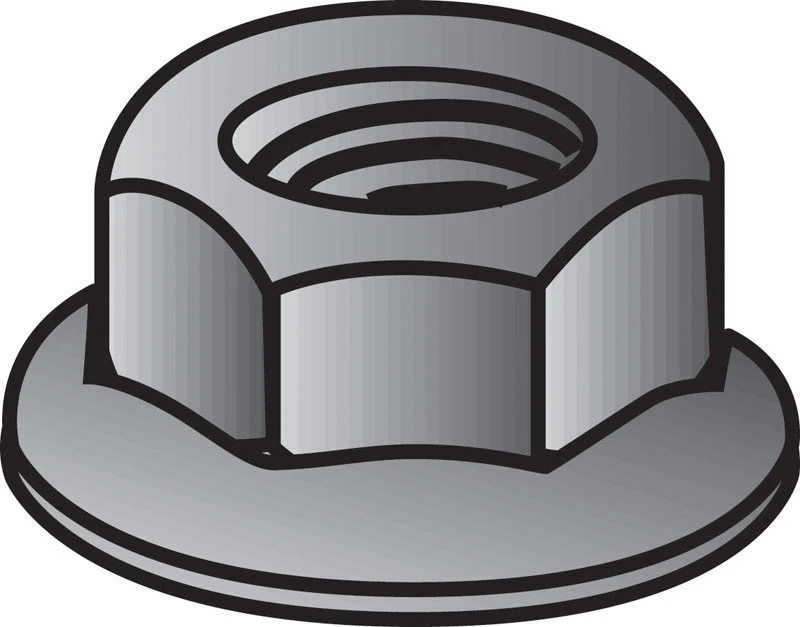 Hillman 3/8 Zinc-Plated Steel SAE Whiz Lock Nut 100 pk