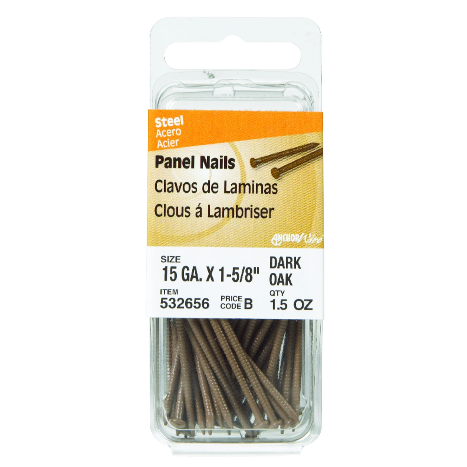 Hillman 15-Gauge Steel Panel Board Nails (2-oz)