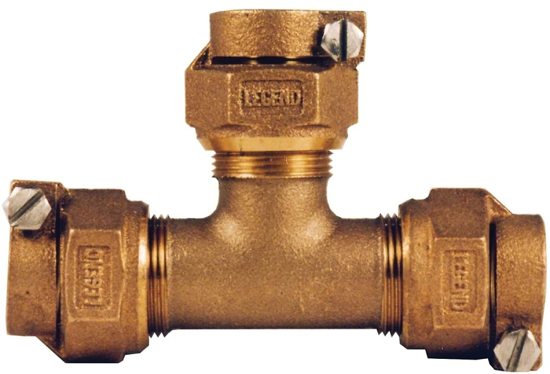 Lead Free Water Service Tee, Copper Tube Size, 3/4 Inch PAK by PAK