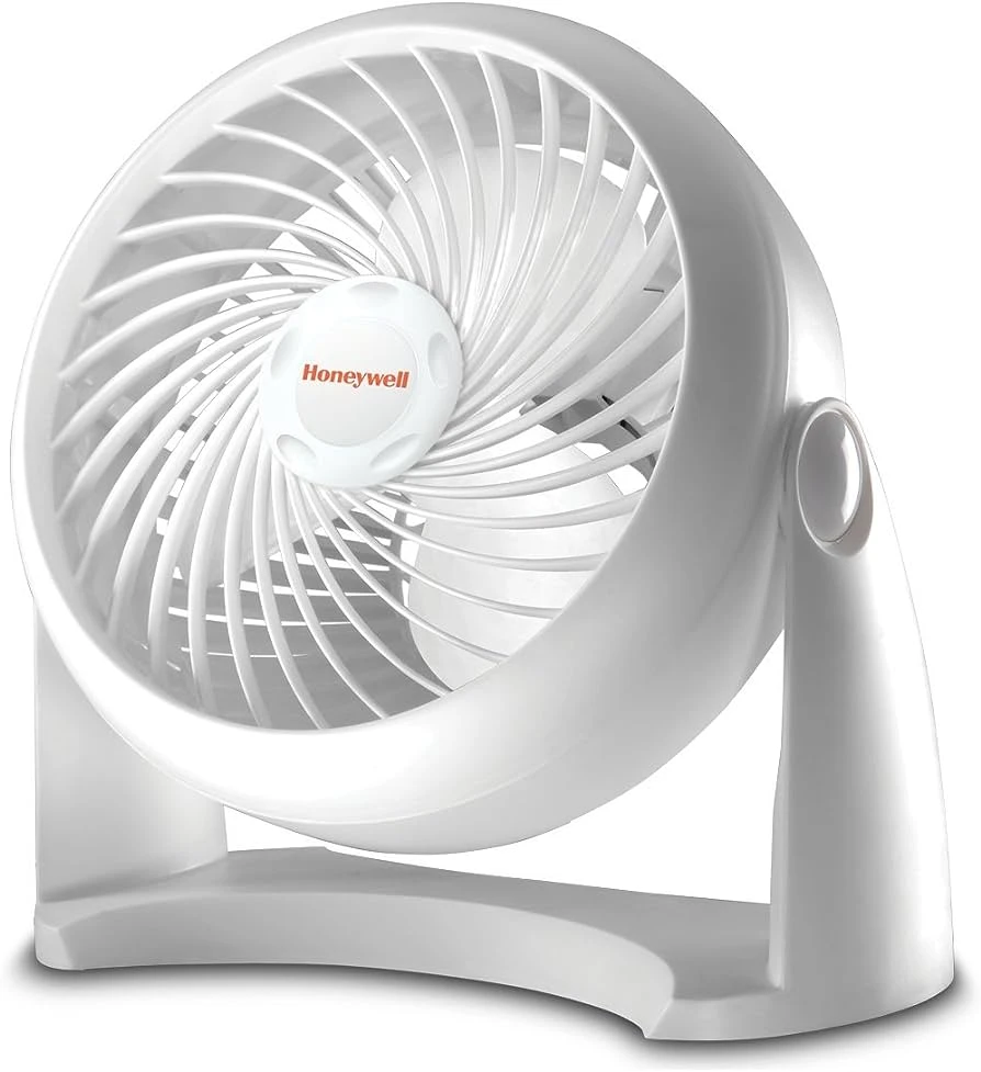Ht904v3 White Personal Table Fan With 3 Speeds And Variable-tilt Head