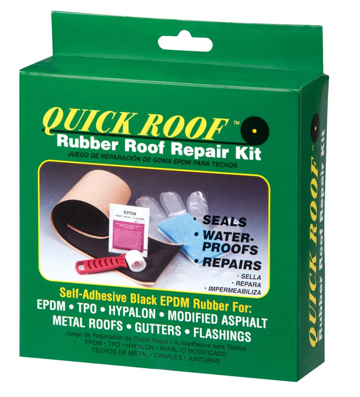 Epdm Roof Patch Kit, Black Epdm Rubber Repair Kit, Model Qr Kit