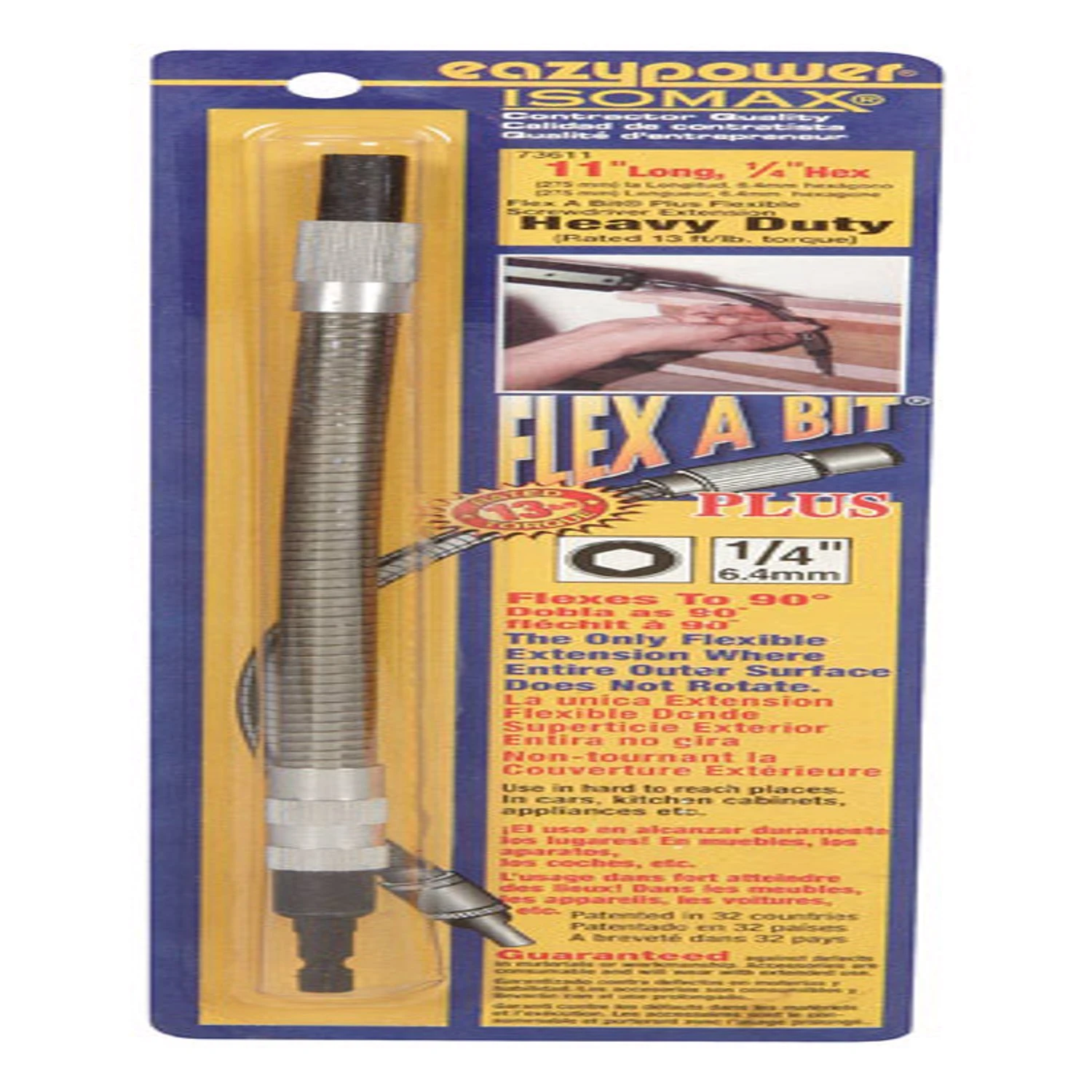 Flex-a-bit 11 In. Flexible Bit Extension With 1/4 In. Hex Shank