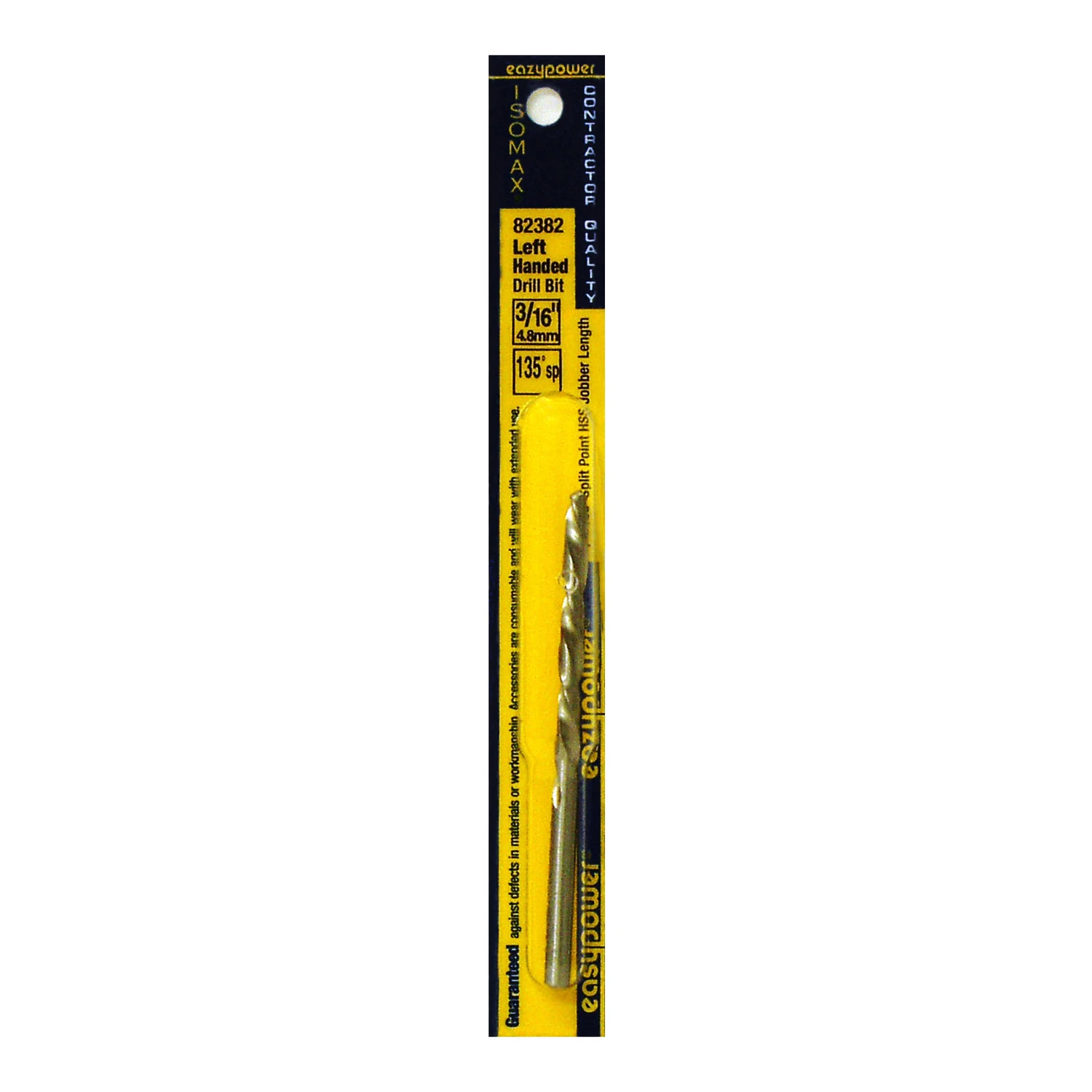 3/16 In. High Speed Steel 135 Degree Left Hand Drill Bit - Individual