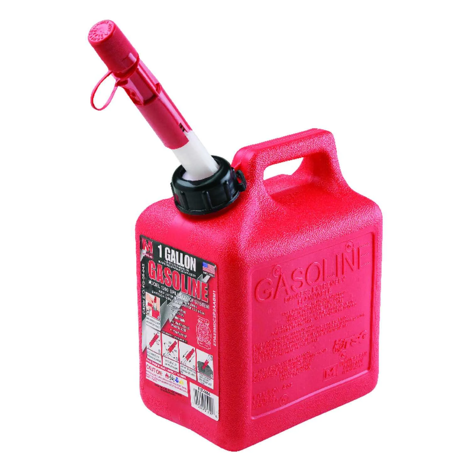 1+GAL RED Poly Gas Can
