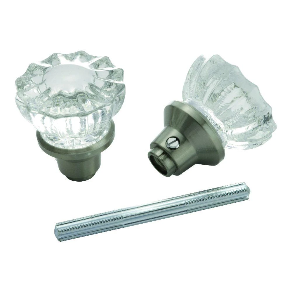 Glass Knobs With Spindle, 2-Pk.