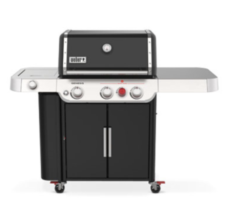 Genesis E-335 3 Burner Liquid Propane Grill With Sear Burner, Black