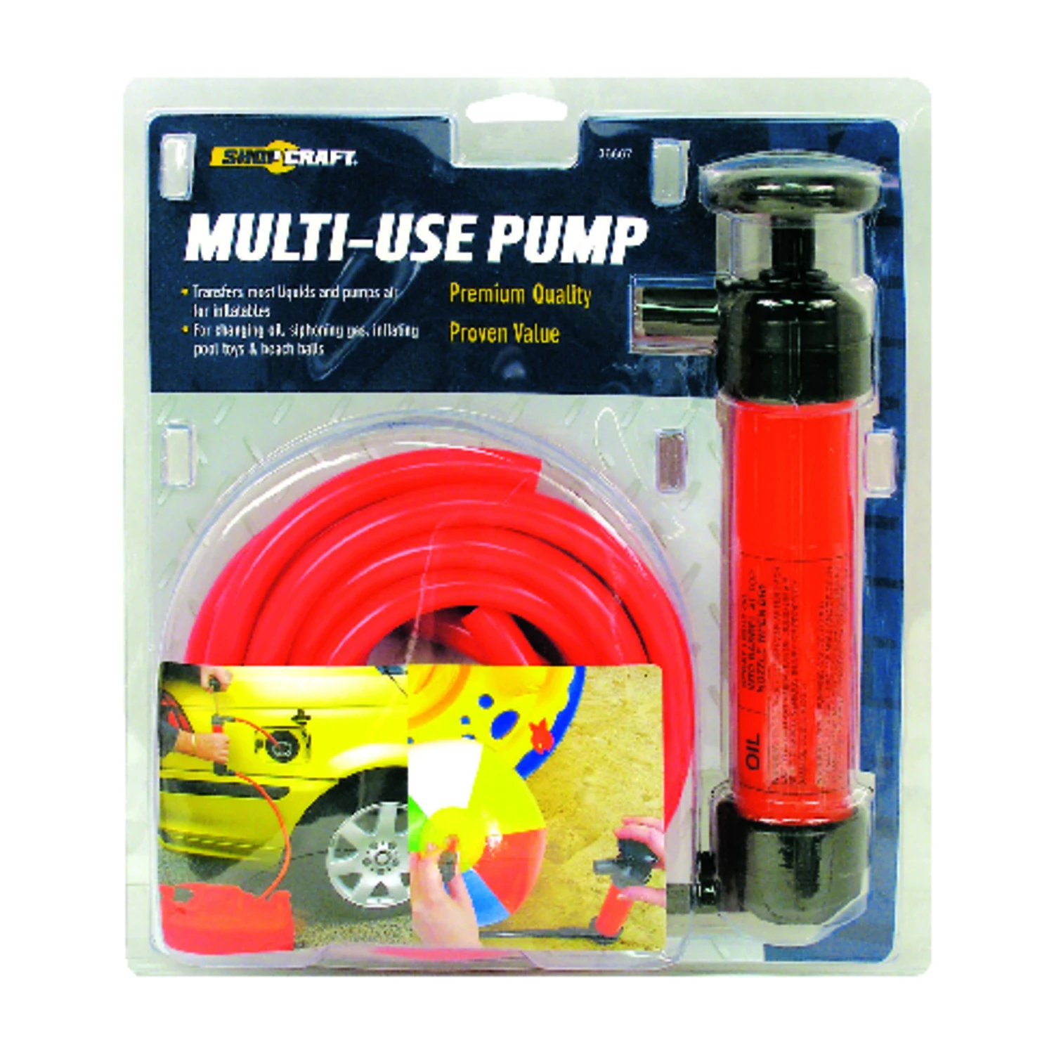11-3/4 In. Multi-purpose Siphon Pump With Hoses And Air Chuck