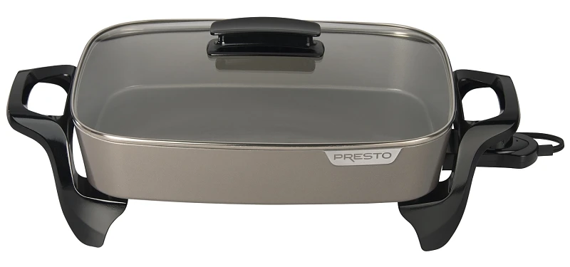 16 In. Ceramic Electric Skillet With Glass Cover - Model 06856