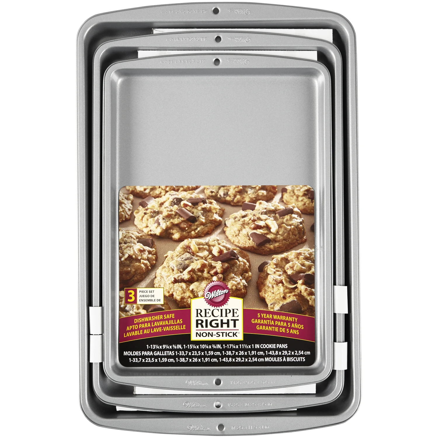 Cookie Pans, Nonstick, 3-Pc. Set