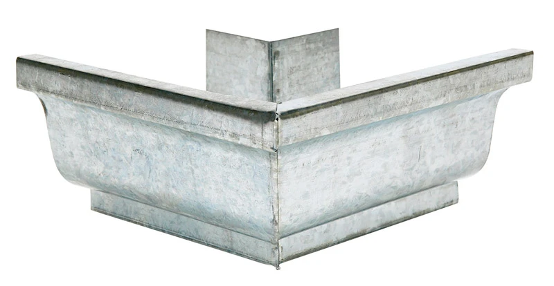 Amerimax 4 In. Galvanized Steel K-style Gutter Outside Corner Mitre - Model 15202