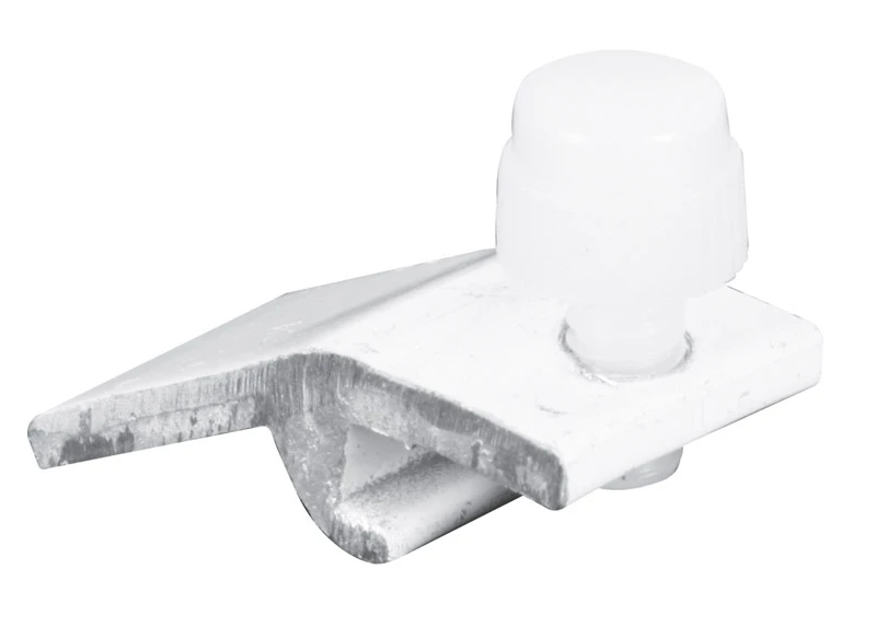 White Storm Door Self Locking Panel Clip, 5/16 In., 8-Pk.