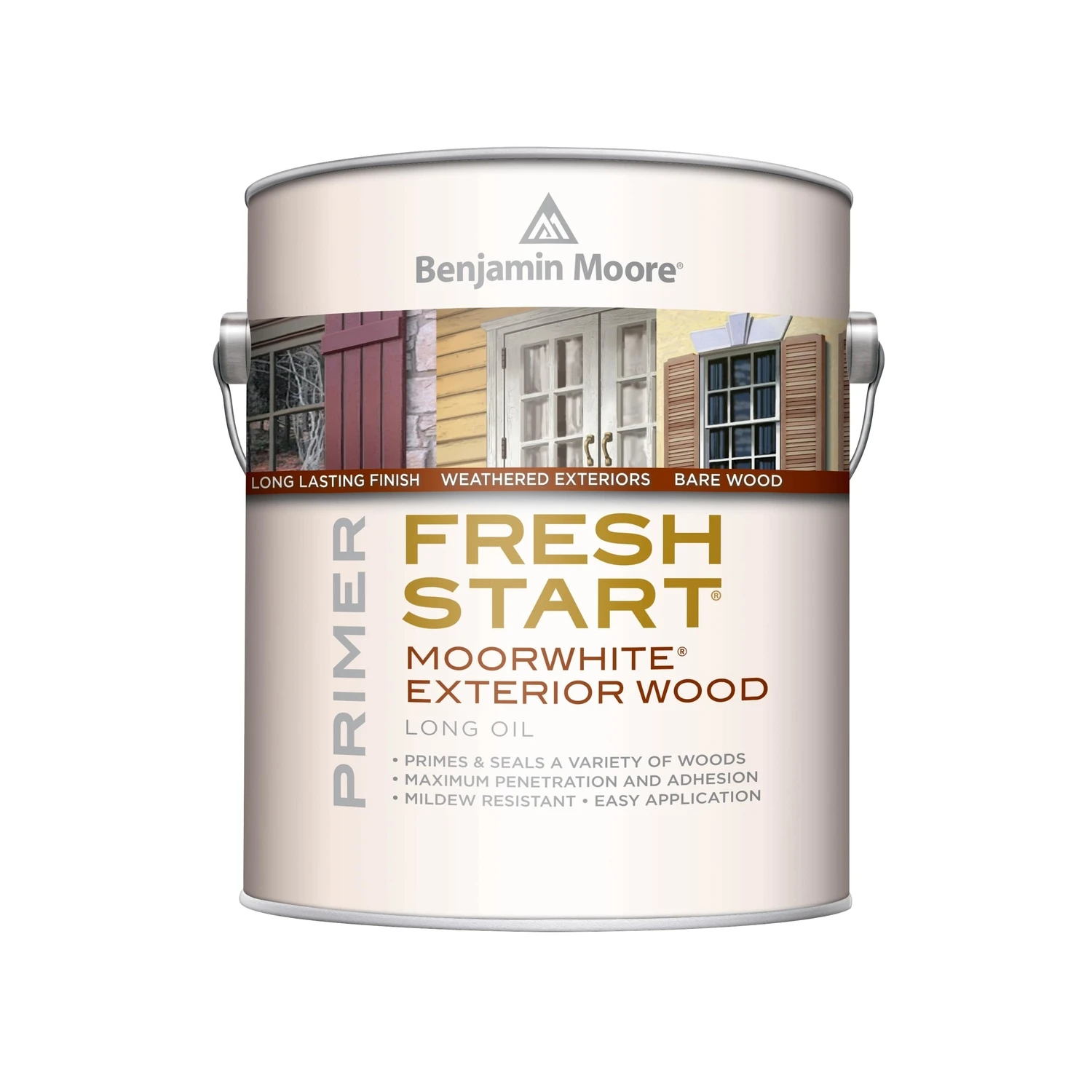 Fresh Start Moorwhite Low Lustre Alkyd Primer 1 Gallon For Exterior Wood