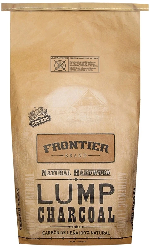 Natural Hardwood Lump Charcoal 20 Lb - Premium Quality For Grilling