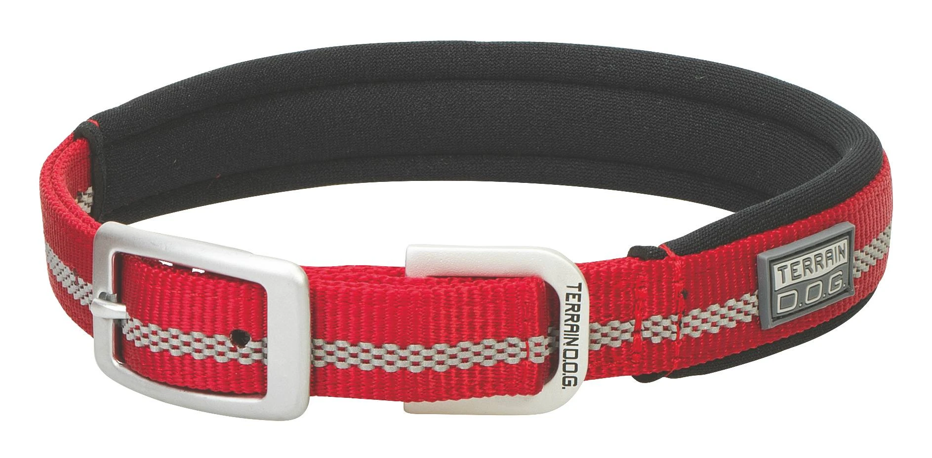 Terrain Dog Reflective Neoprene Lined Collar, 3/4" X 13", Durable And Comfortable