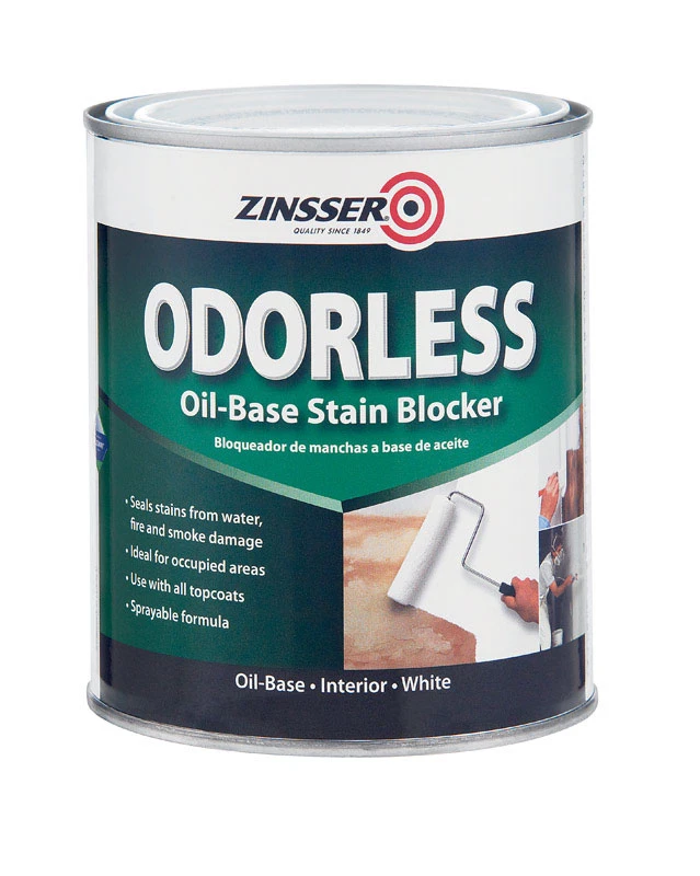 Odorless White Flat Primer Sealer 1 Quart - High Hide Stain Blocking