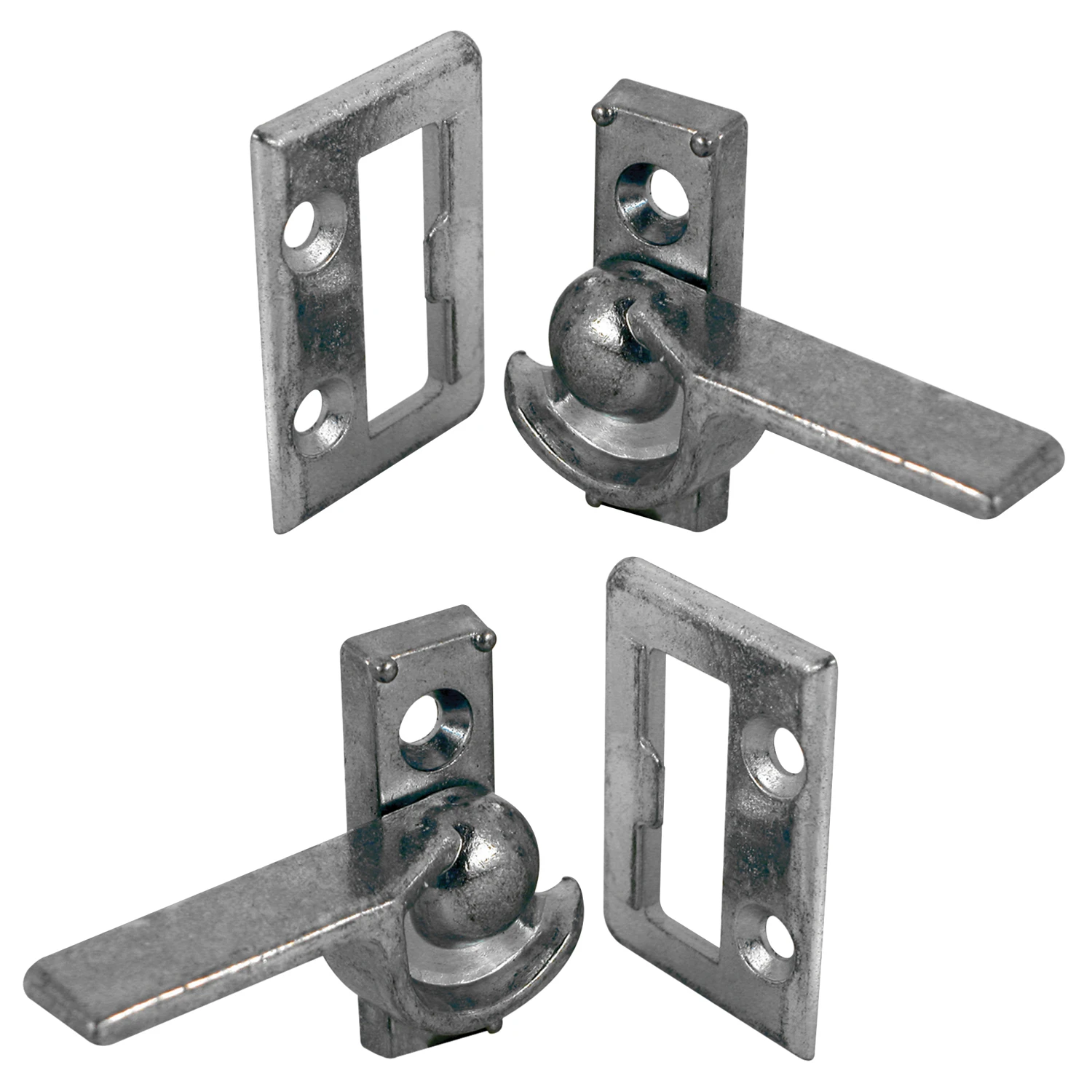 Sliding Window Cam Lock, Zinc Diecast Metal, Left and Right-Hand Latch, 2-Pk.