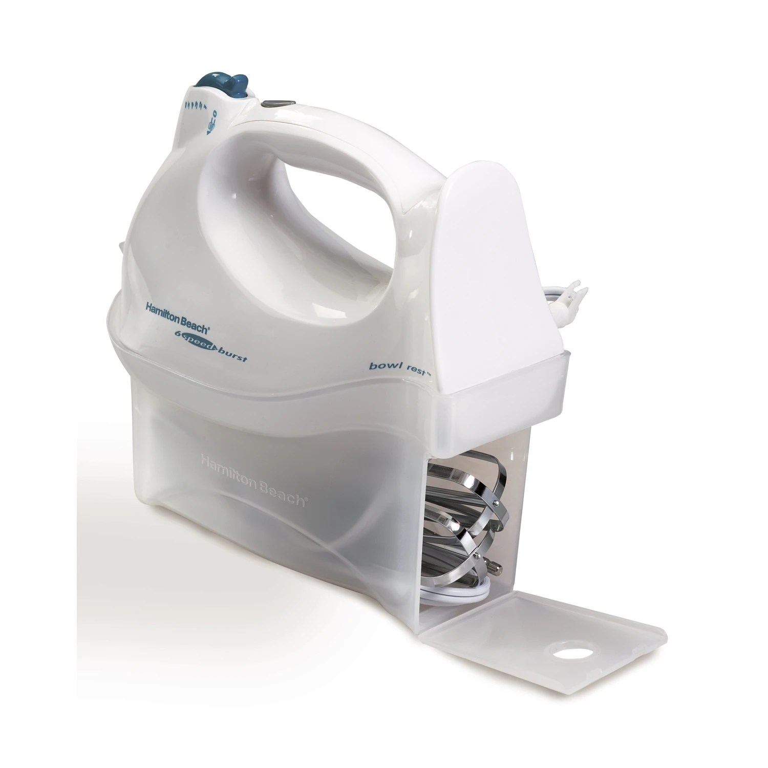 6-speed Hand Mixer With Snap-on Storage Case And Quickburst Button