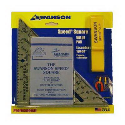 Original 7.25 In. L X .875 In. H Aluminum Speed Square - Model S0101-c