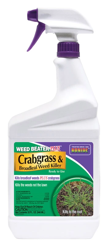 Weed Beater Plus Crabgrass & Weed Killer Rtu Liquid 32 Oz - Effective Lawn Care