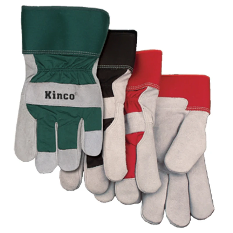 Men's Large Suede Cowhide Leather Palm Work Gloves With Heatkeep Insulation