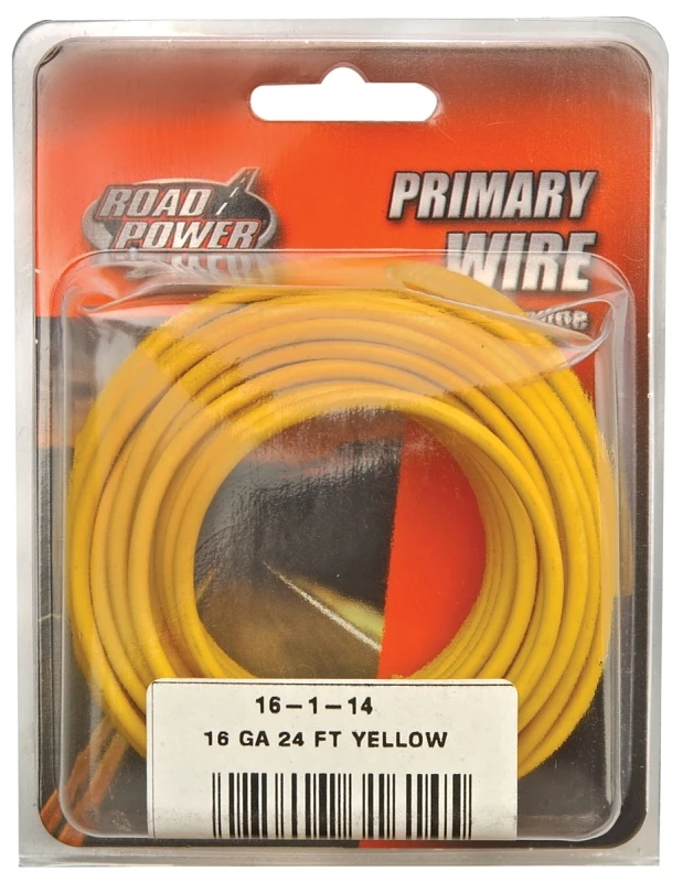 24 Ft. 16 Ga. Pvc-coated Primary Wire, Yellow - Model 55668333