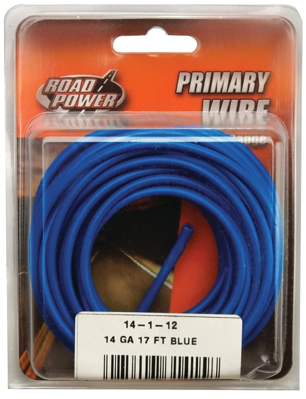 17 Ft. 14 Ga. Pvc-coated Primary Wire, Blue - Model 55669433