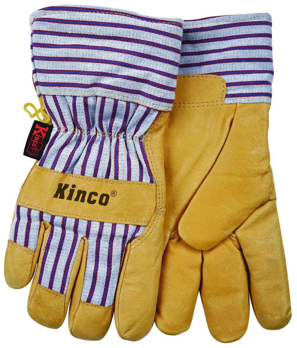 Youth Synthetic Leather Palm Work Gloves for Durable Hand Protection
