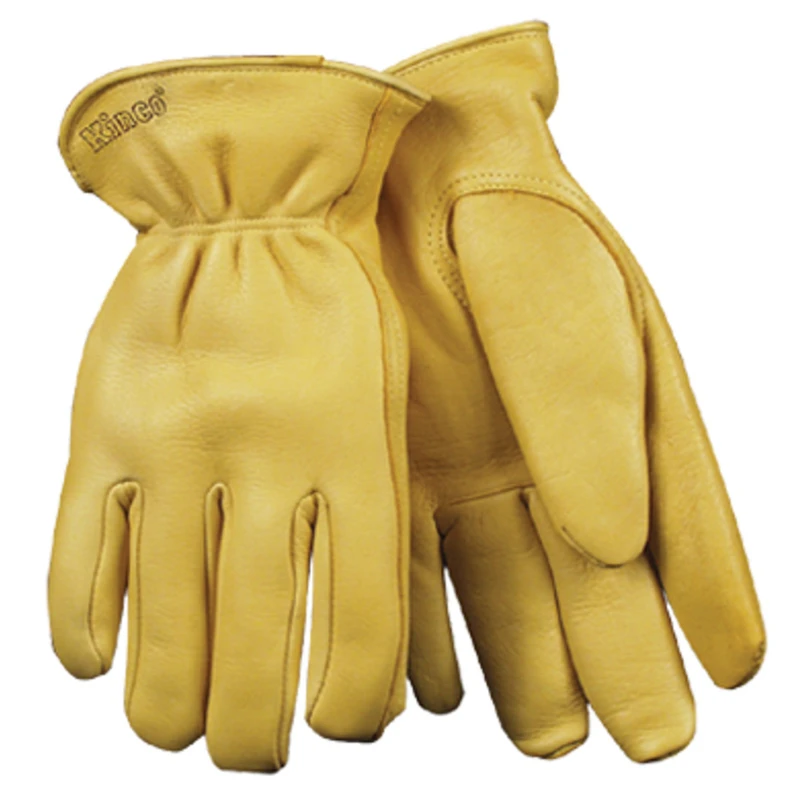 Men's Outdoor Driver Gloves Gold Xl - Full Grain Deerskin Leather