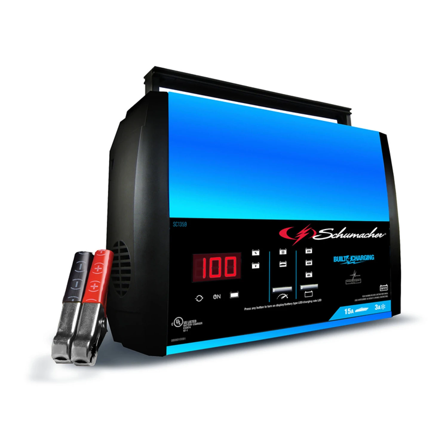 Sc1359 Fully Automatic 15a 6v/12v Battery Charger For Automotive & Marine
