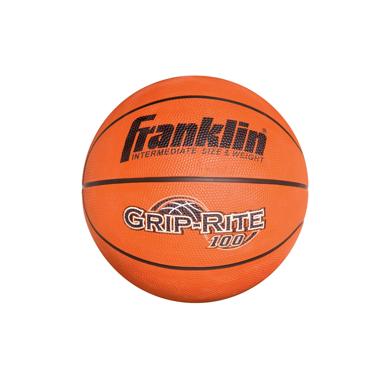 Grip-Rite 100 Intermediate Size Rubber Basketball for Indoor and Outdoor Use