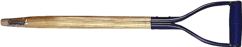 Steel D-Grip Shovel Handle, 24 Inches Long, Durable Construction