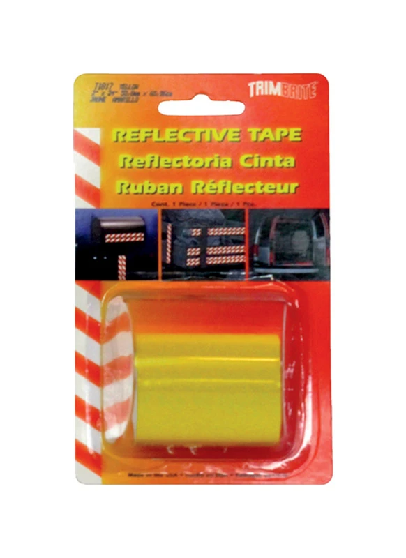 Trim Brite 24 in. W x 2 in. L Yellow Reflective Tape