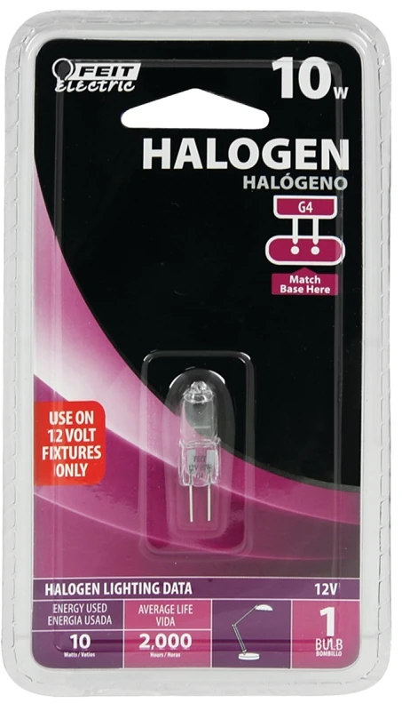Feit Electric 10-Watt Dimmable Bright White T3 Halogen Appliance/Light Fixture Light Bulb