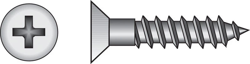 Hillman No. 12 x 3-1/2 in. L Phillips Flat Head Zinc-Plated Steel Wood Screws 100 pk