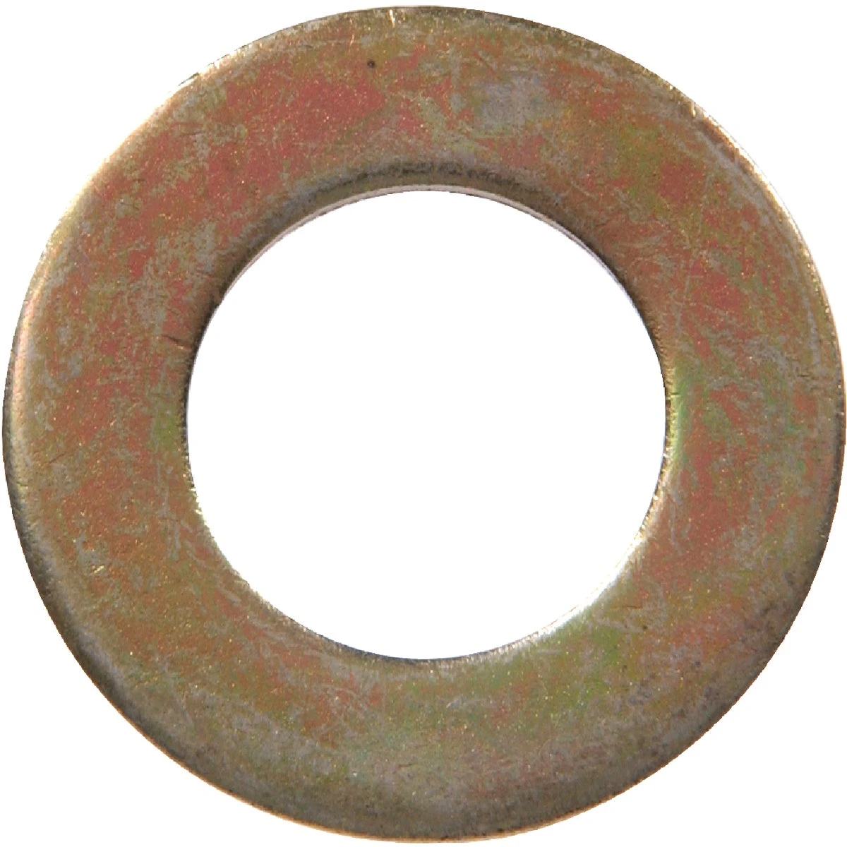 Hillman Yellow Dichromate Steel 1/4 in. SAE Flat Washer 100 pk
