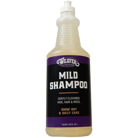 Mild Livestock Shampoo, Quart - Gentle Coconut-based Formula For All Livestock