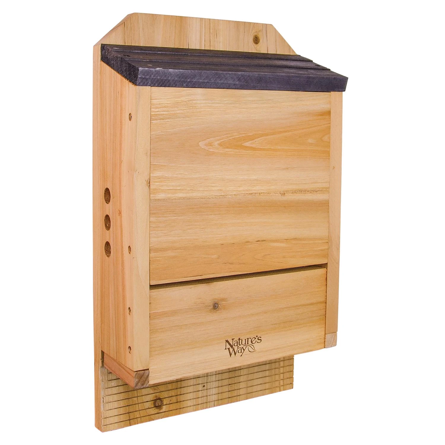 Cedar Series 20.5 In. H X 5 In. W X 12 In. L Triple Chamber Bat House