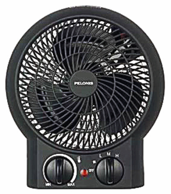 1500-watt Fan-forced Heater With Adjustable Thermostat And Safety Features