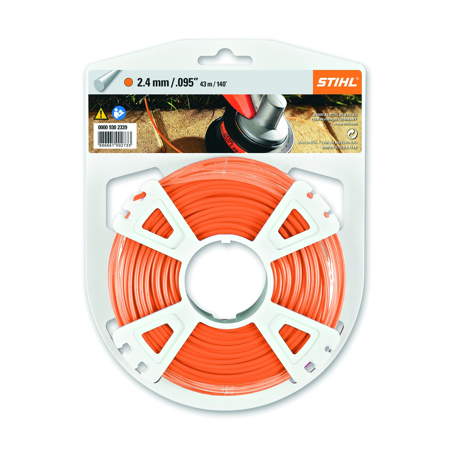 Premium Round Trimmer Line 0.095 In. Diameter X 856 Ft. Length