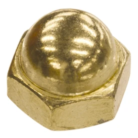 The Hillman Group 15-Count #10 Brass Standard (SAE) Cap Nuts