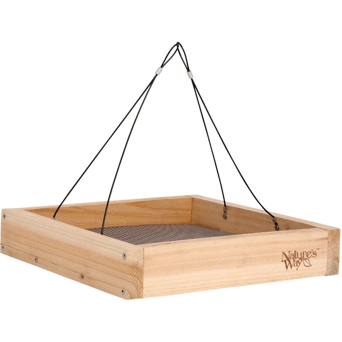 Cedar Tray Bird Feeder - 12" X 12" X 2.25" - Model Cwf3
