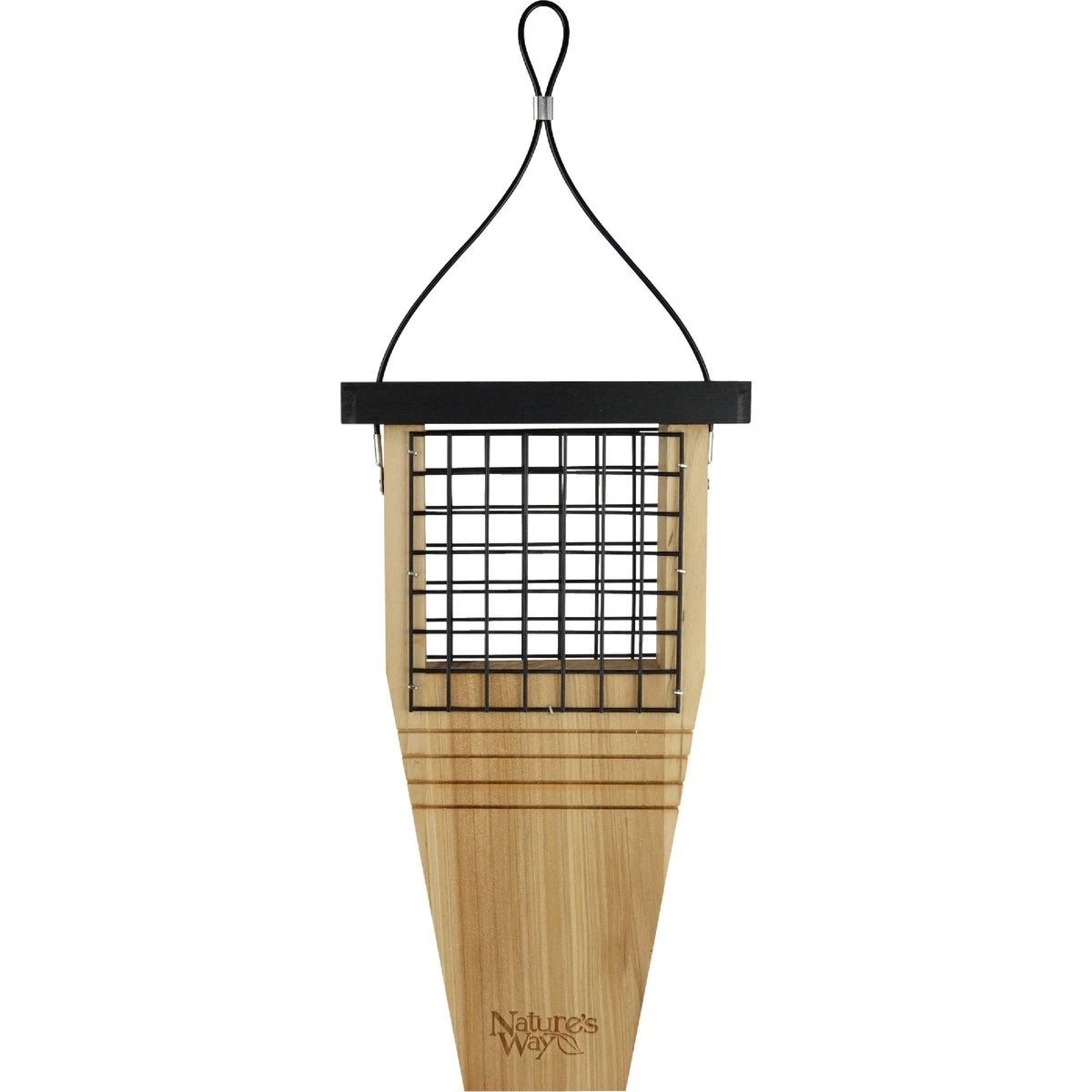 Cedar Suet Bird Feeder for Wild Birds, Durable Natural Wood Construction