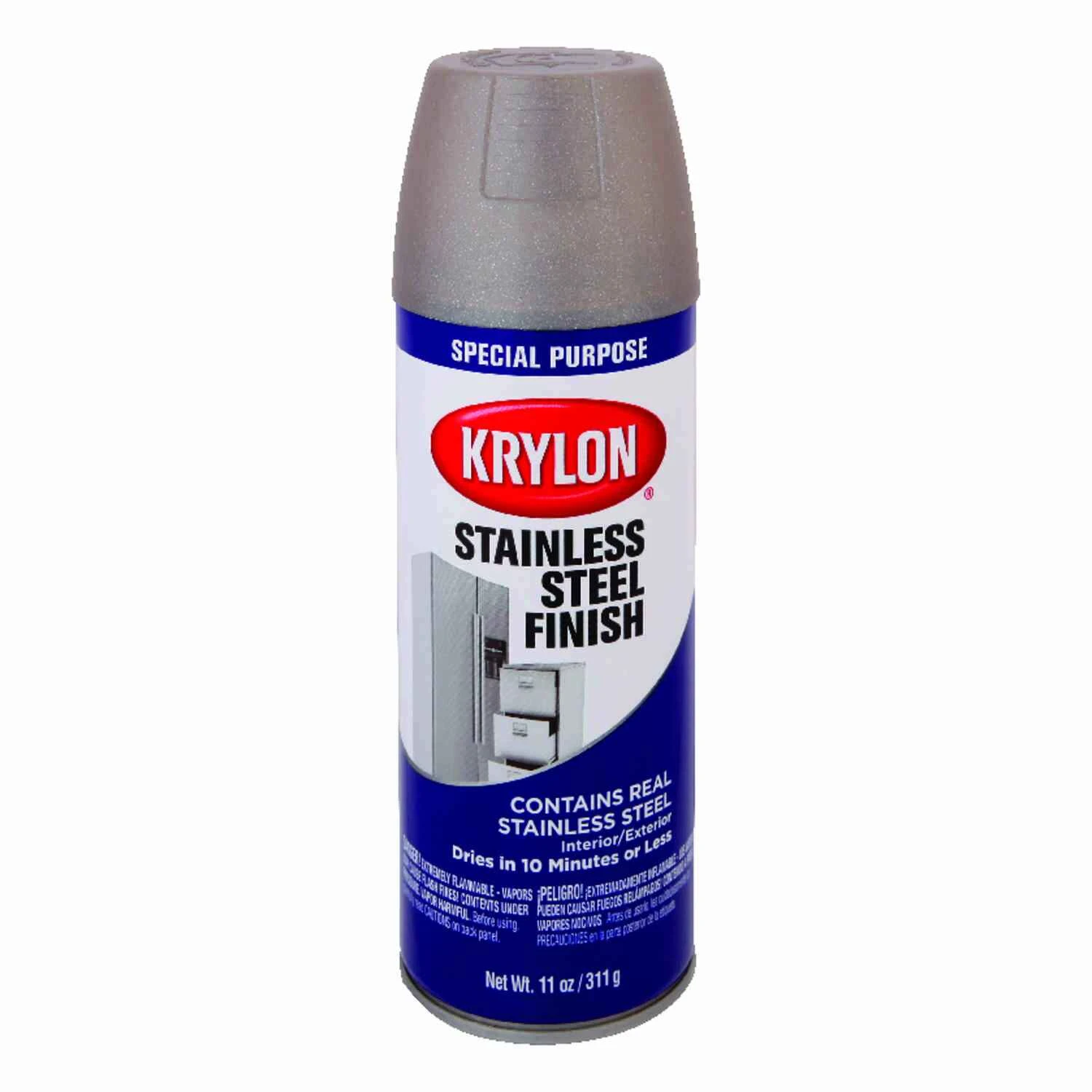Gloss Stainless Steel 11 Oz. Appliance Spray Paint For Interior And Exterior Use