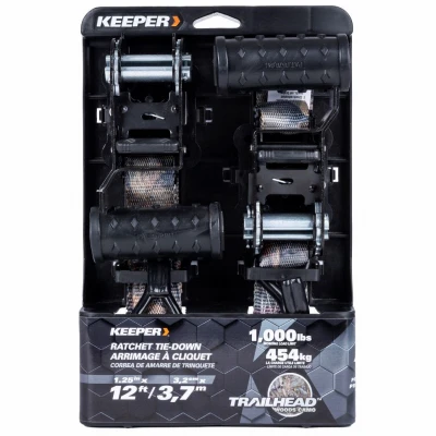 Woods Camo Ratchet Tie-Down, 1.25 In. x 12 Ft., 2-Pk.
