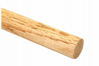 Round Wood Oak Dowel 36-in Length 1.125-in Diameter