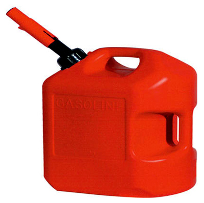 6-gallon Plastic Gasoline Can With Spill Proof Spout And Child Resistant Cap