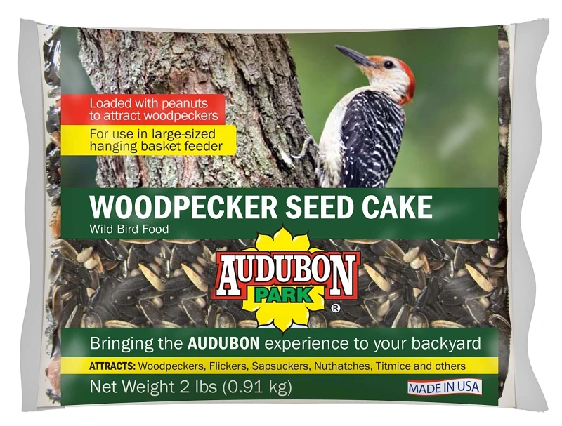 Woodpecker Seed Cake, 2-pound For Attracting Birds