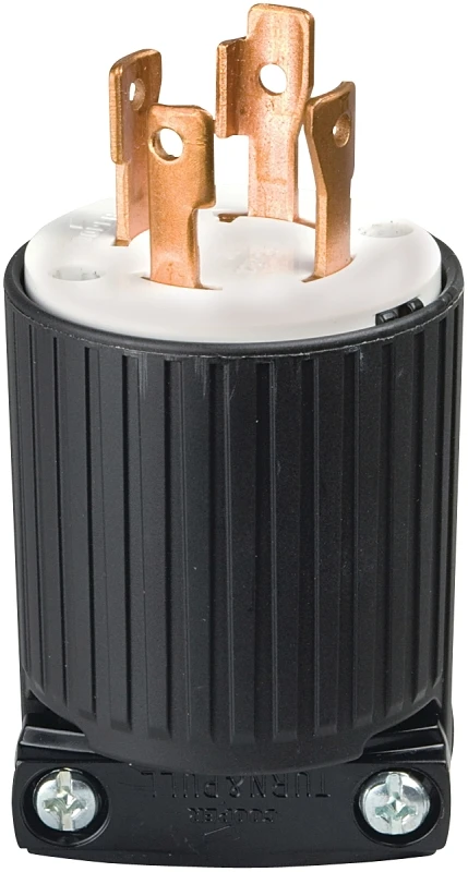 30 Amp 125-250 Volt 4-wire Twist Lock Plug - Nema L14-30